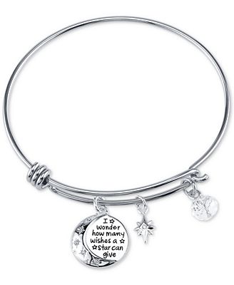 Disney Winnie the Pooh Wishes Crystal Charm Bracelet in Stainless Steel ...