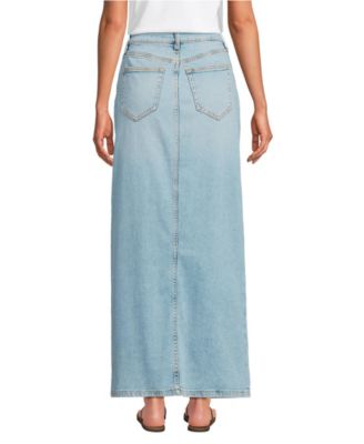 Women's Soft Denim Maxi Skirt