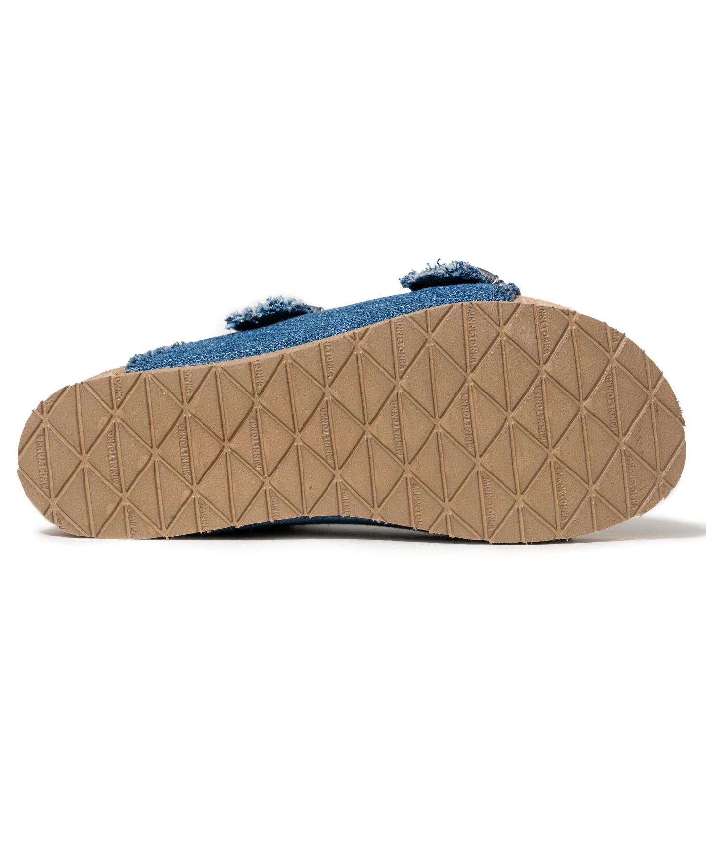 Женские сандалии Minnetonka Georgine Buckle Slide, цвет: Синий джинсовый — фото 6