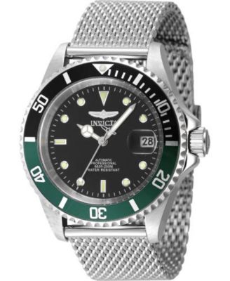 Мужские часы Invicta 48072 Pro Diver с автоматическим управлением и многофункциональным черным циферблатом