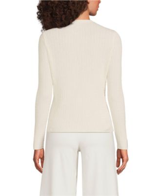 Женский джемпер-кардиган Lands'End Drifter Baby c V-образным вырезом лодочкой - комплект с топом