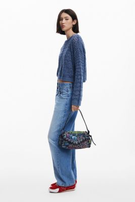 Дизайнерская женская маленькая сумка с граффити