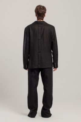 PCFG PCFG Мужской свободный Небесный льняной костюм блейзер