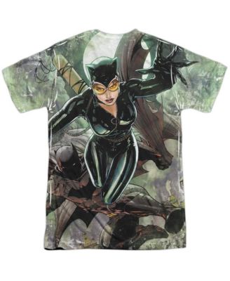 Футболка Batman Mens Catch (принт спереди / сзади) с коротким рукавом для взрослых Poly Crew Tee / T-Shirt