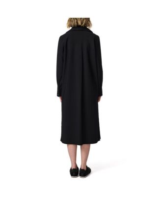 Длинный пыльник из трикотажа Гарбадин