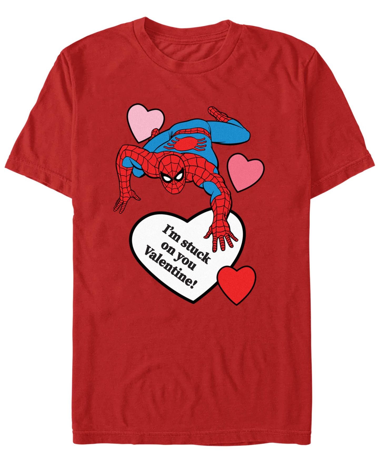 Мужская футболка Fifth Sun Spiderman I'm Stuck On You Short Sleeve, цвет: Красный — фото 1