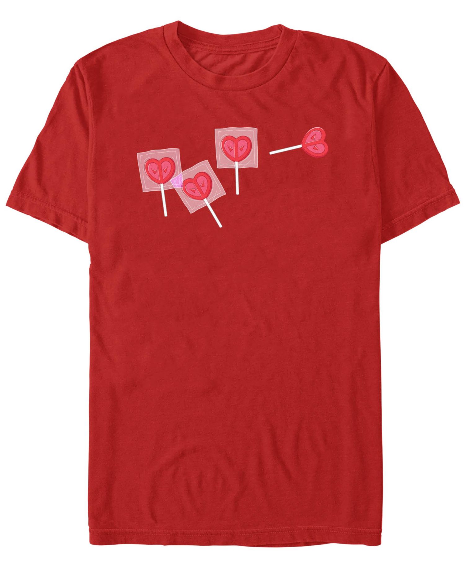 Men's Deadpool Lollipop Short Sleeve T-Shirt