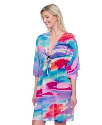 Пляжное платье Пальма-де-Майорка с V-образным вырезом и регулируемой завязкой