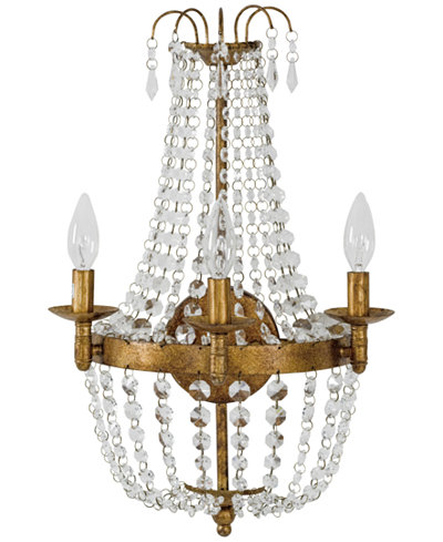Regina Andrew Large Paris Bright Crystal Glass & Metal Wall Sconce