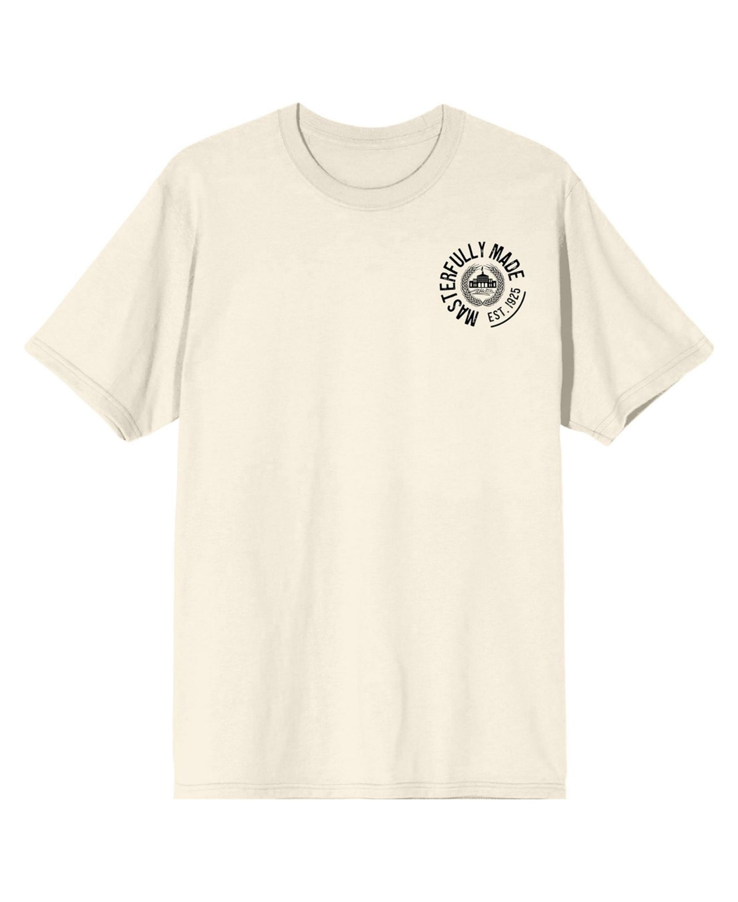 Мужская футболка Modelo Pablo Dier Signature Crew Neck Short Sleeve Natural T-shirt -XL, цвет: Молочно-белый — фото 1