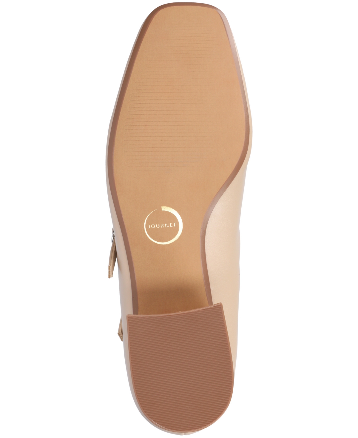 Shop Journee Collection Women's Nally Double Strap Mary Jane Pumps In Nude