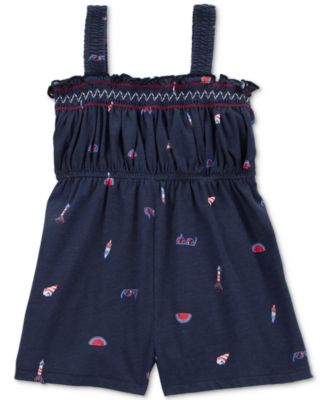 Carter's - Toddler Girls 4th Of July Cotton Romper