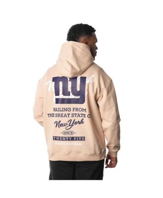 The Wild Collective Mens and Womens Cream New York Giants Fleece Pullover Hoodie 22790₽