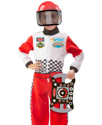 Melissa and Doug - Kids' Race Car Driver Role Play Costume Set