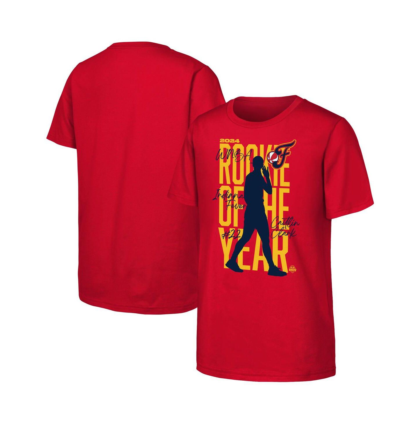 Детская футболка Outerstuff Red Caitlin Clark Indiana Fever 2024 WNBA Rookie of the Year — фото 1