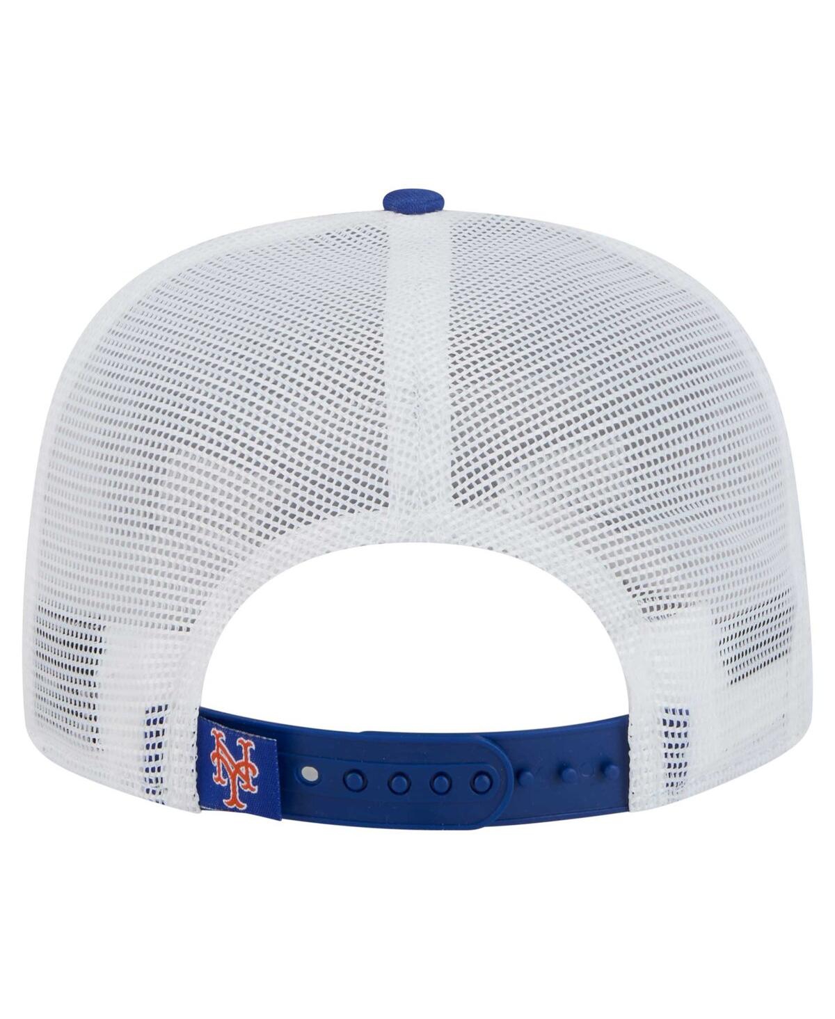 New Era Men's Royal New York Mets 9fifty A-frame Trucker Snapback Hat In Royal