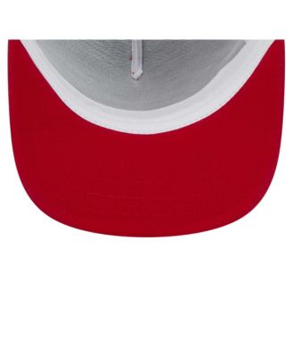 Мужская бейсболка-бейсболка дальнобойщика New Era красного цвета St. Louis Cardinals 9FIFTY с А-образной оправой.