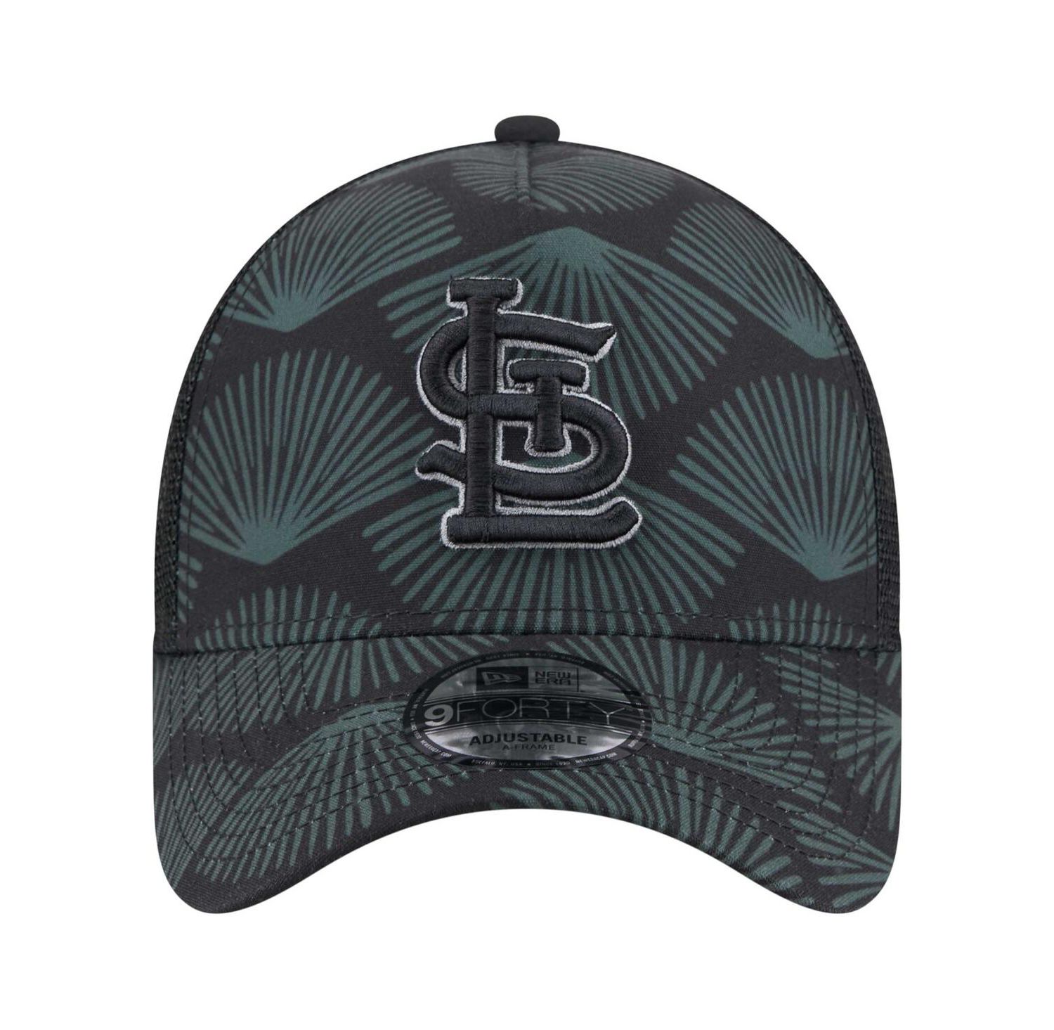 Men's Black St. Louis Cardinals 9FORTY A-Frame Trucker Adjustable Hat