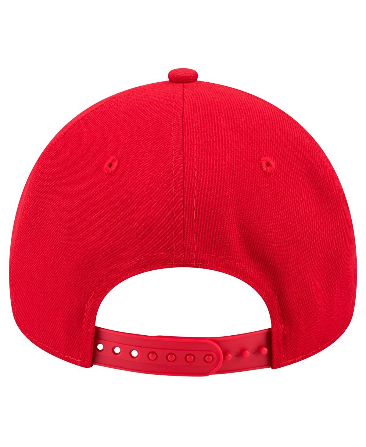 New Era Men's Red Carolina Hurricanes Core A-frame 9forty Adjustable Hat In Red