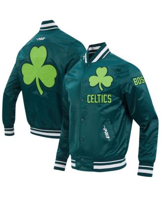 Pro Standard - Men's Kelly Green Boston Celtics 2024/25 City Edition Chenille Satin Full-Snap Jacket
