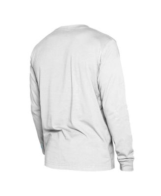 Мужская белая футболка New Era Miami Heat 2024/25 City Edition с длинным рукавом