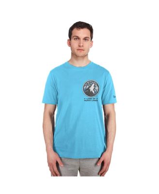 Мужская синяя футболка в супертяжелом весе 