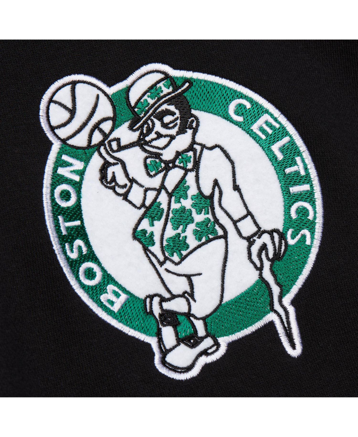 Men's Black Boston Celtics Hardwood Classics Blackout Collection Pullover Hoodie