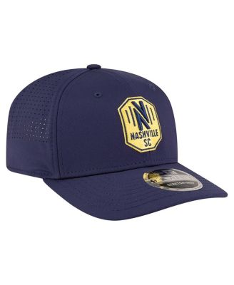 Мужская темно-синяя шляпа New Era Nashville SC 9SEVENTY COOLER с регулируемой по длине застежкой-молнией