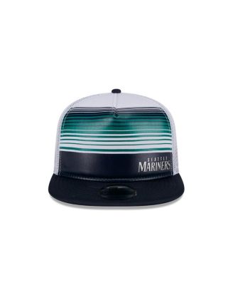 Men's White Seattle Mariners Team Horizon 9FIFTY A-Frame Trucker Snapback Hat