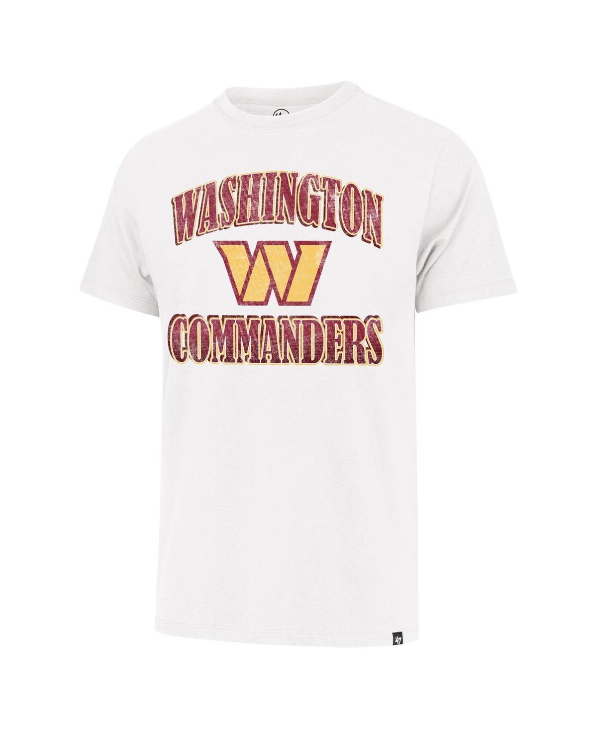 47 Brand Men's White Washington Commanders Overrun Franklin T-shirt In White