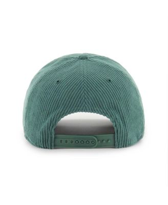 Брендовая мужская зеленая вельветовая шапка с регулируемой посадкой Oakland Athletics 47-го года выпуска