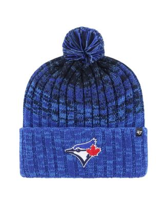 '47 Brand - Men's Royal Toronto Blue Jays Cascade Cuffed Knit Hat with Pom