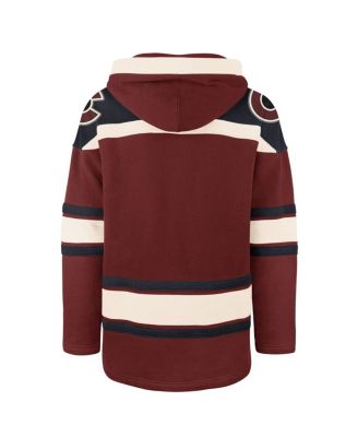 '47 бренд мужские бордовый Колорадо Эвеланш большой, высокий, отличный Lacer флисовый пуловер с капюшоном