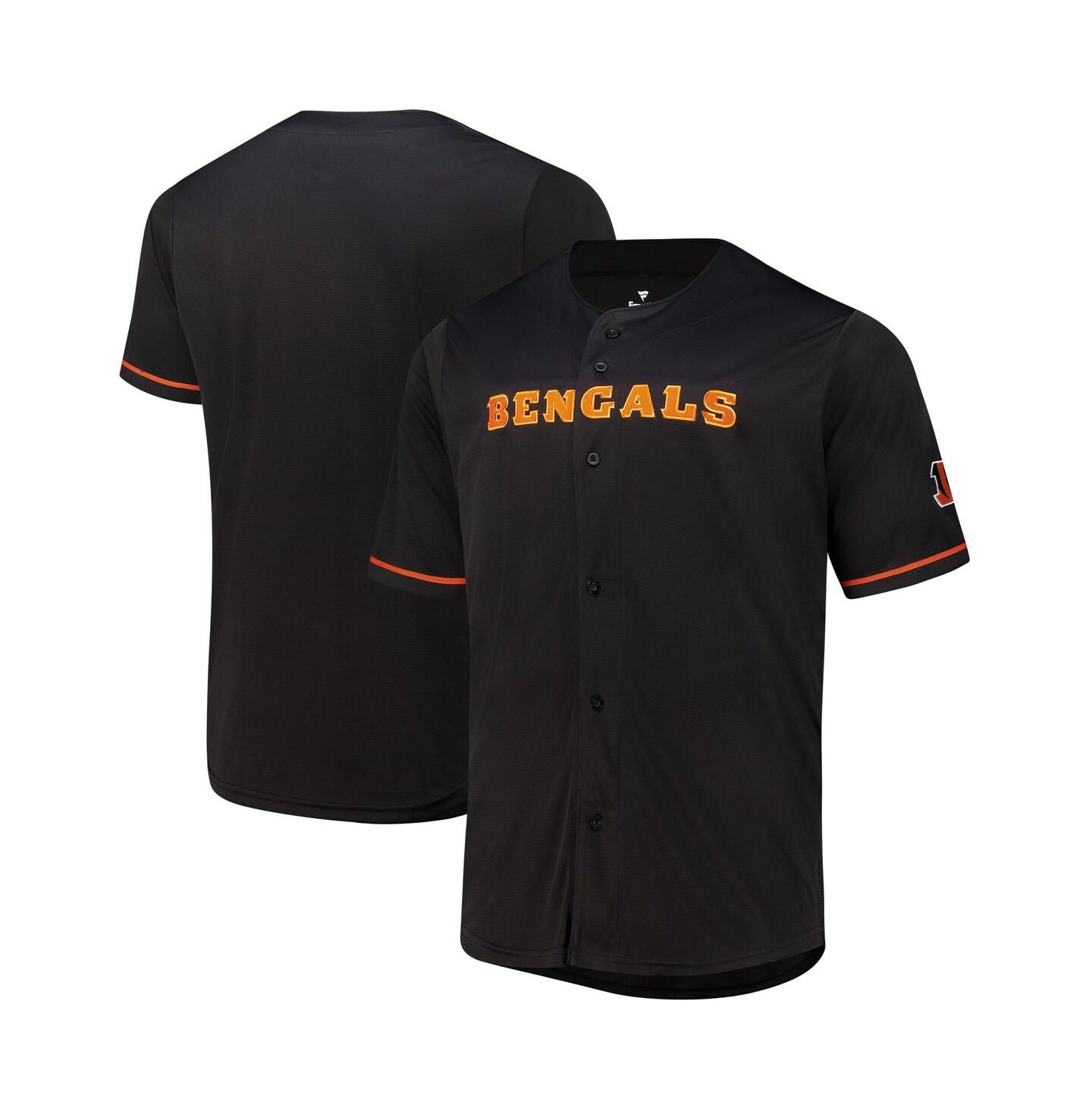 Мужское джерси Fanatics Cincinnati Bengals Pop на пуговицах, Black — фото 1