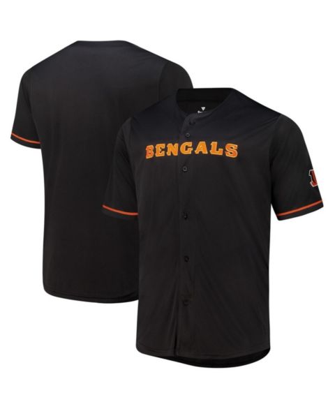 Мужское джерси Fanatics Cincinnati Bengals Pop на пуговицах, Black
