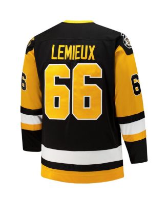 Men's Mario Lemieux Black Pittsburgh Penguins Big Tall 1991/92 Blue Line 2.0 Jersey