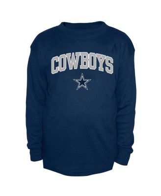 Мужская темно-синяя футболка Fanatics Dallas Cowboys Big Tall Thermal с длинным рукавом от Fanatics
