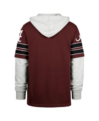 '47 бренд мужские малиновые Алабама Багровый прилив большой высотой блиц Lacer пуловер толстовка с капюшоном