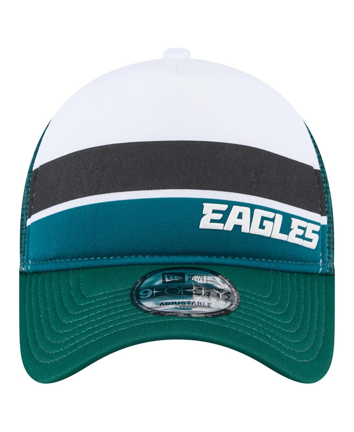 New Era Toddler Midnight Green Philadelphia Eagles Sport Night Color Block 9forty A-frame Trucker Adjustable In Green