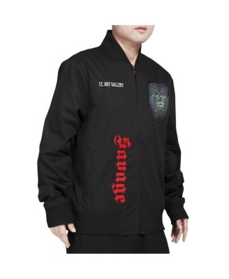 Men's Black Looney Tunes Taz Savage Varsity Full-Zip Jacket