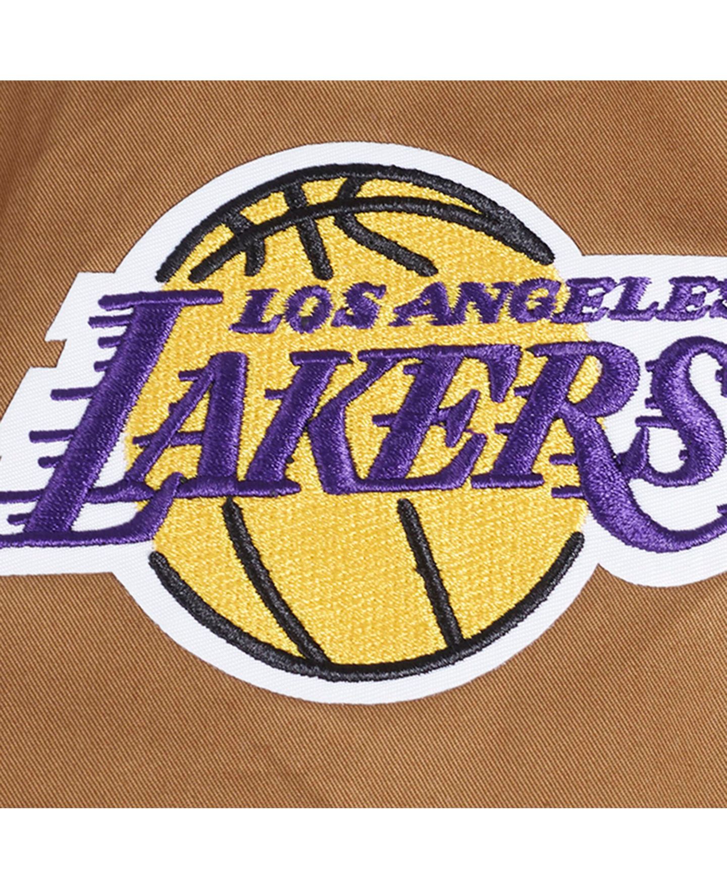 Мужская куртка Pro Standard Brown Los Angeles Lakers Paint The City Full-Zip — фото 5