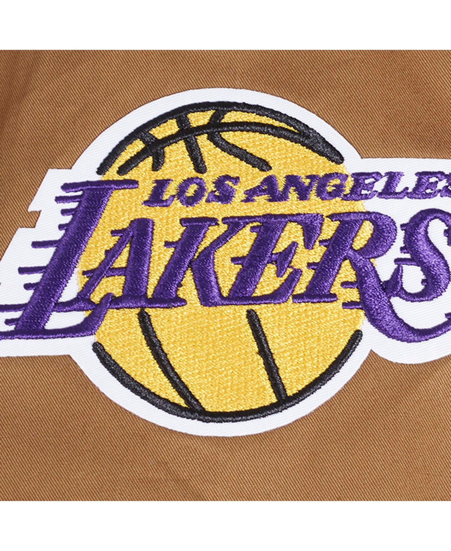 Men's Brown Los Angeles Lakers Paint The City Full-Zip Jacket