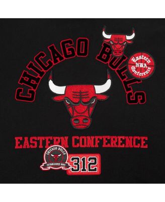 Мужская черная толстовка-пуловер с региональным кодом Chicago Bulls от Pro Standard