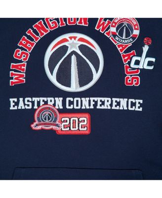 Мужской пуловер с капюшоном Pro Standard темно-синего цвета с кодом города Washington Wizards