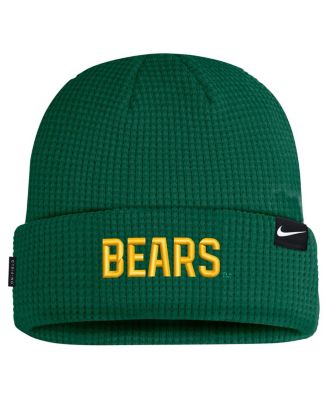 Мужская вязаная шапка Nike Green Baylor Bears 2024 с манжетами Sideline Terra