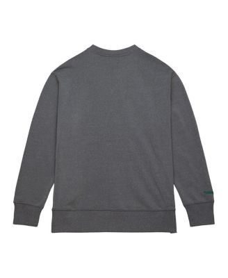 Мужская толстовка-пуловер из трехслойного флиса Mitchell & Ness Heather Grey Philadelphia Eagles, промытая снегом.