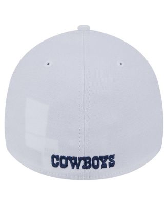 Men's White Dallas Cowboys Throwback 39THIRTY Flex Hat