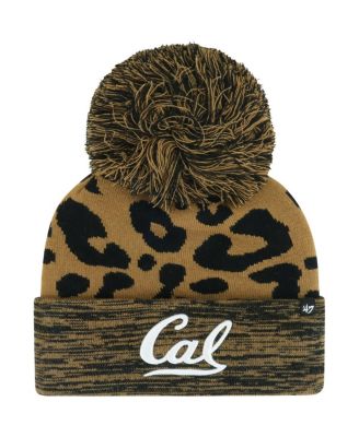 '47 Brand - Women's Brown Cal Bears Rosette Cuffed Knit Hat with Pom