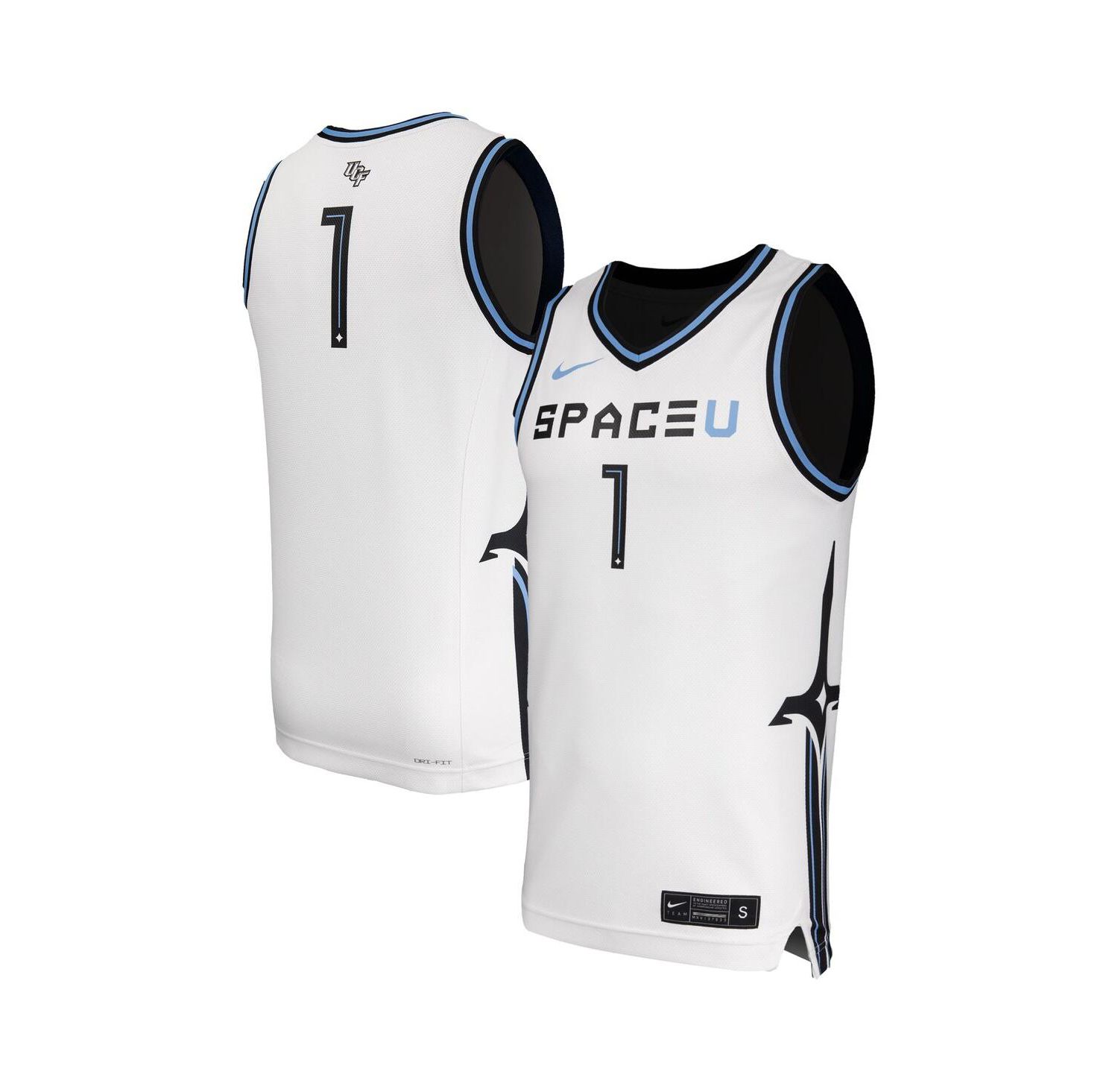 Men's White UCF Knights Space Game Replica Basketball Jersey