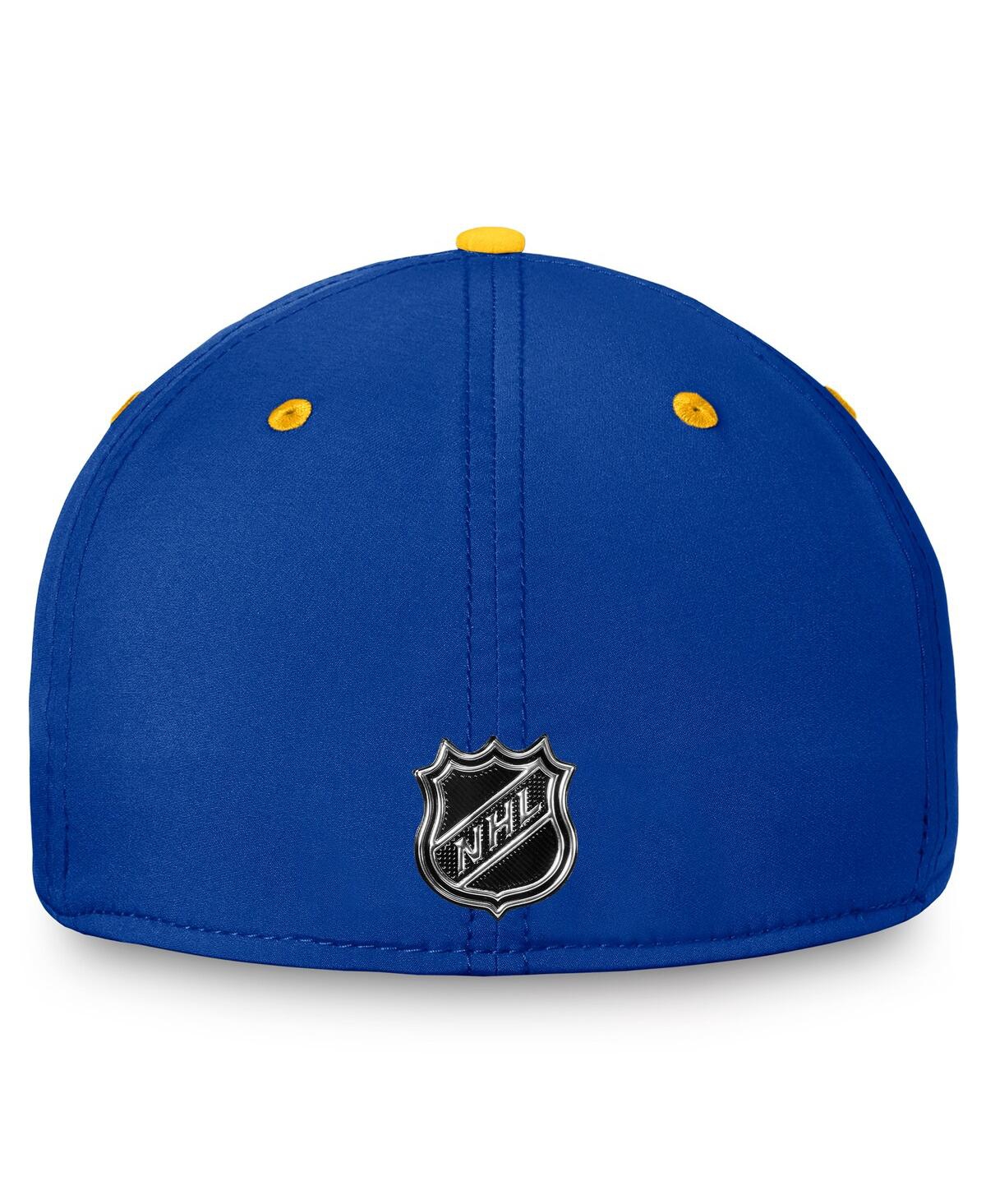 Fanatics Men's Royal/gold Buffalo Sabres Authentic Pro Rink Two-tone Flex Hat In Royal,gold